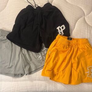 Inaka Power Athletic Shorts - Black, Gray, Yellow